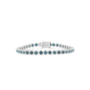 BLUE DIAMOND TENNIS BRACELET
