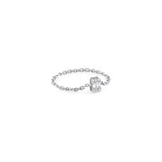 White Square Chain Ring