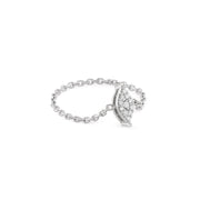 Marquise Diamond Chain Ring