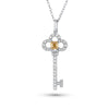 Yellow Diamond Key Necklace