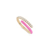 Diamond Pink Enamel Serenity Ring
